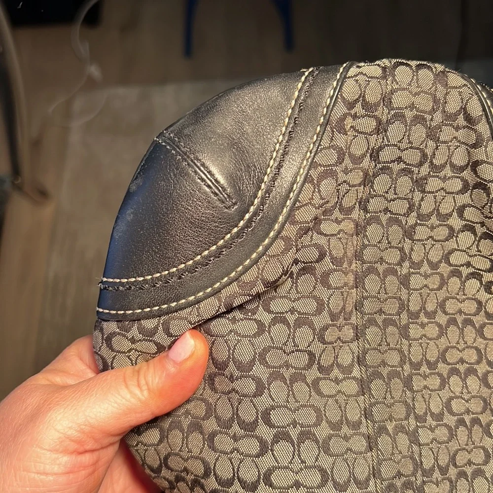 Coach Black and Gray Crossbody Bag